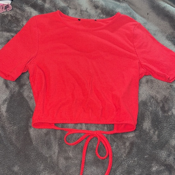 Red Crop Top - Picture 2 of 2